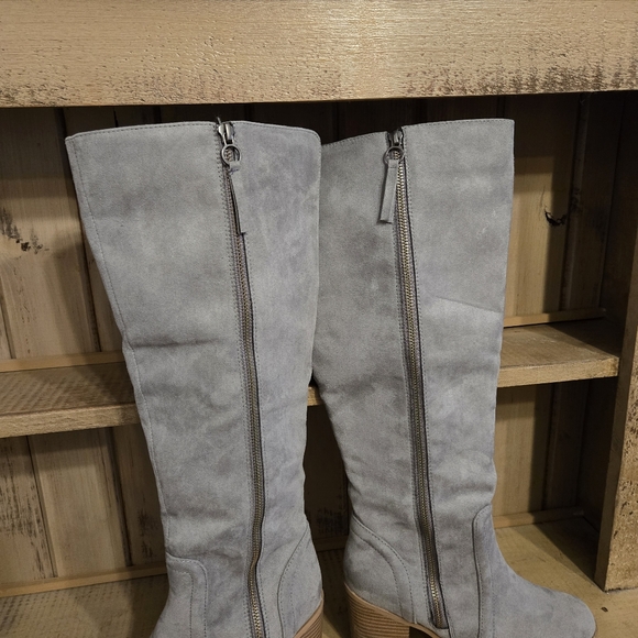 Kohls Tall Heeled Boots Gray Womens Size 7 - Picture 12 of 13